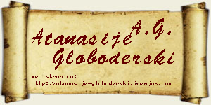 Atanasije Globoderski vizit kartica